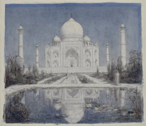 Taj Mahal i månsken av Marius Bauer