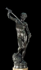 David bronsskulptur av Antonin Mercia (1845-1916) Paris, Musee d