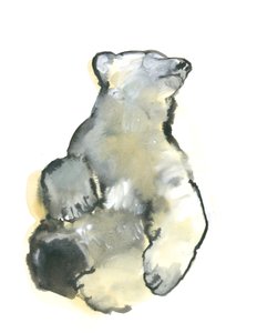 Bliss, 2015, (akvarell på papper) av Mark Adlington