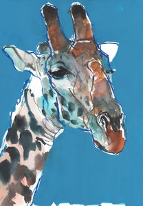 Bull Masai Giraffe, 2018 av Mark Adlington