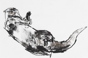 Hej (charcoal und conte på papper) av Mark Adlington