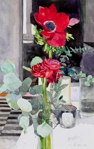 Vallmo (akvarell) av Mark Entwisle