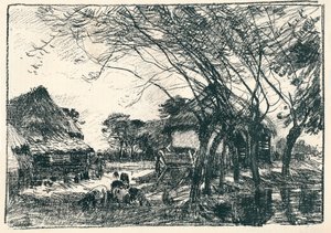 På baksidan av gården, c1800-talet av Mark Fisher