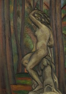 Staty i en park av Mark Gertler