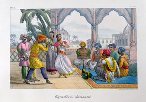 Bayadères dansar, 1828