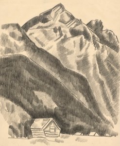 Bergslandskap (Garmisch Partenkirchen) av Marsden Hartley
