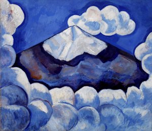 Popocatépetl, livlig morgon - Mexiko av Marsden Hartley