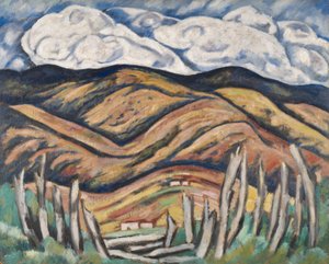 Det sista av New England - Början av New Mexico av Marsden Hartley
