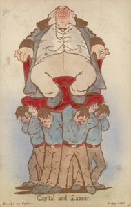 Kapital och arbete (färg litho)