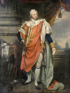William, hertig av Clarence (olja på duk) av Martin Archer (studio of) Shee