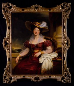 Hertiginnan av Rutland (olja på duk) av Martin Archer Shee