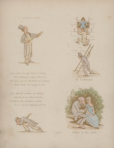 Sida från Cynicus Humors (färgad gravyr)
