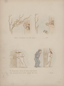 Sida från Cynicus Humors (färgad gravyr)