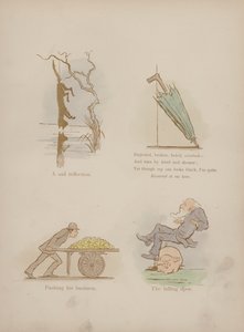 Sida från Cynicus Humors (färgad gravyr)