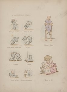 Sida från Cynicus Humors (färgad gravyr)