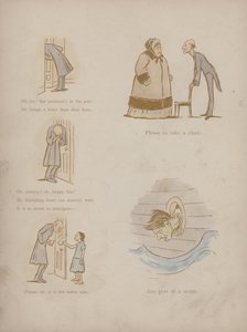 Sida från Cynicus Humors (färgad gravyr)
