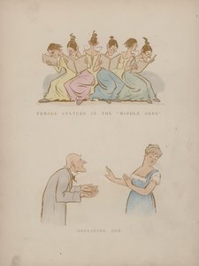 Sida från Cynicus Humors (färgad gravyr)
