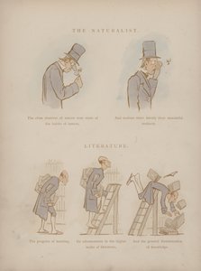 Sida från Cynicus Humors (färgad gravyr)