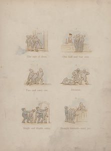 Sida från Cynicus Humors (färgad gravyr)