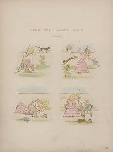 Sida från Cynicus Humors (färgad gravyr)