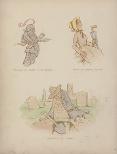 Sida från Cynicus Humors (färgad gravyr)