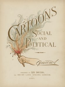 Titelsidesillustration för Cartoons Social and Political av Cynicus av Martin Cynicus Anderson