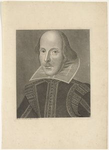 Porträtt av William Shakespeare av Martin Droeshout (II)