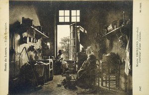 Interiör av ett kök, tidigt 1900-tal (vykort)