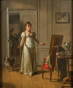 En förvånad kvinna, 1808.