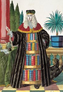 Doktor, gravyr från Assemblage des nouveau manouvries habilles av Martin Engelbrecht (1684-1756), Tyskland av Martin Engelbrecht