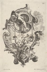 Sconce Representing Winter, från Sconce Representing the 4 Year Sides, ca 1730-56. av Martin Engelbrecht