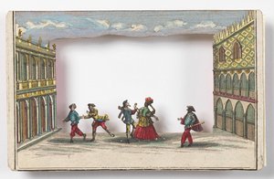 Karnevalen i Venedig (Peep-show) av Martin Engelbrecht