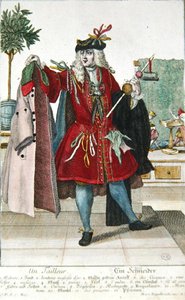 Skräddaren, ca 1735 (färgstick) av Martin Engelbrecht