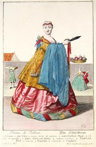 Skräddarens fru, ca 1735 (färgstick) av Martin Engelbrecht