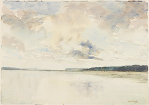 Seines mun (penna och akvarell på papper) av Martin Hardie