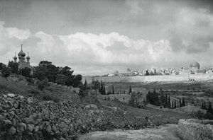 Jerusalem och Getsemane trädgård, 1937