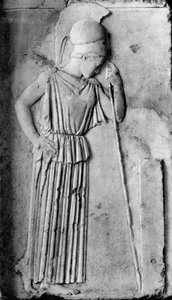 Relief av AthenaMinerva, 500-talet f.Kr., 1937.