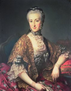 Ärkehertiginnan Maria Anna Habsburg-Lothringen, kallad Marianne (1738-89), andra barn till kejsarinnan Maria Theresia av Österrike (1717-80) och Frans I (1708-65)