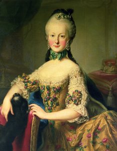Ärkehertiginnan Maria Elisabeth Habsburg-Lothringen (1743-1808), sjätte barn till kejsarinnan Maria Theresia av Österrike (1717-80) och kejsar Frans I (1708-65)