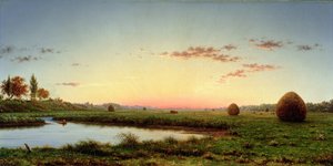 Höstackar på Newburyport Marshes, 1862 av Martin Johnson Heade