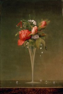 Stilleben med vinglas, 1860 av Martin Johnson Heade