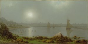 York Harbor, Maines kust av Martin Johnson Heade