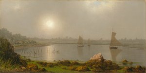 York Harbor, Coast of Maine, 1877. av Martin Johnson Heade