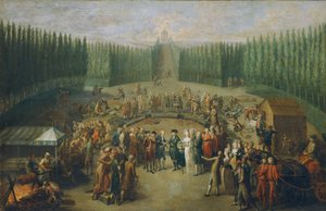 Nedläggning av grundstenen till Concordiatemplet i Laxenburg