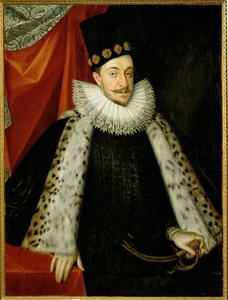 Kung Sigismund III av Polen, son till (målning på duk)