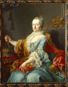 Porträtt av Maria Theresa Hapsburg, ärkehertiginna av Österrike