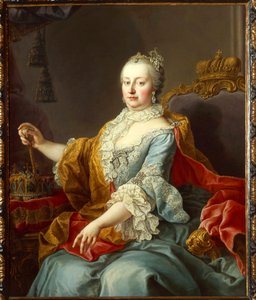 Porträtt av Maria Theresa, den heliga romerska kejsarinnan