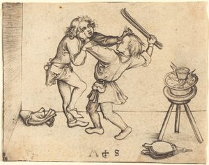 Lärlingar slåss av Martin Schongauer