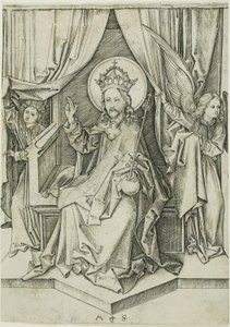 Kristus på tronen av Martin Schongauer