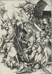 Kristus i Limbo, sent 1400-tal av Martin Schongauer